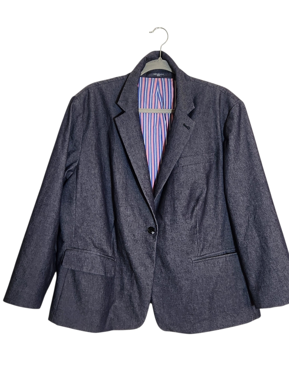 Liz Claiborne Denim Blue Blazer Size 20W